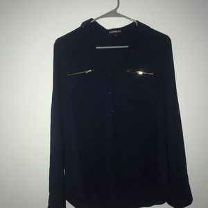 Navy blue blouse
